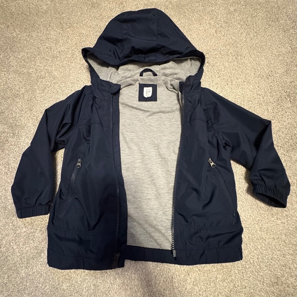GapKids Hooded Jacket - Navy - 3T - Picture 1 of 2